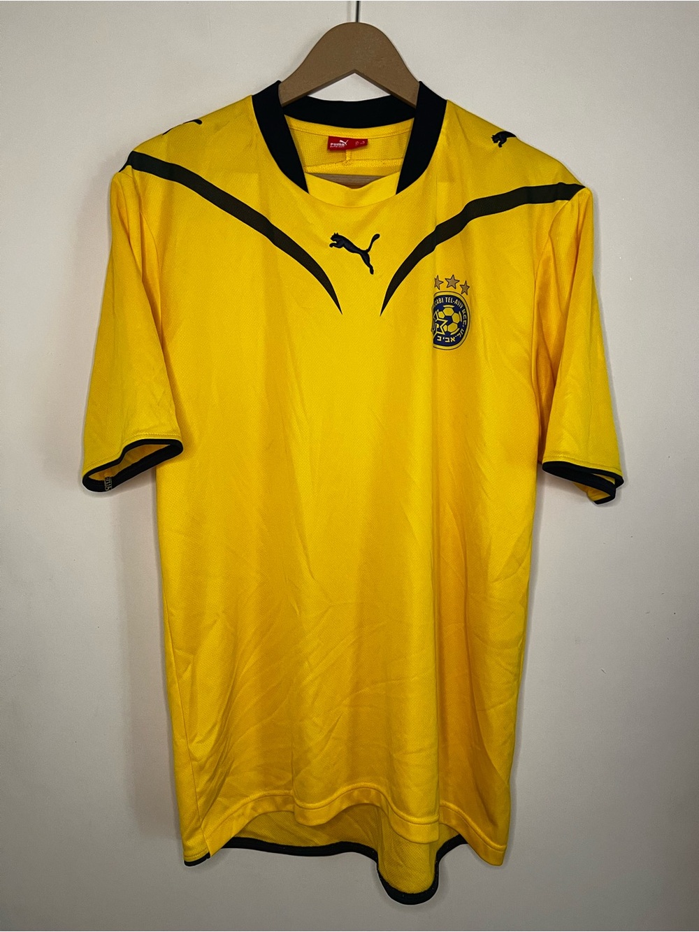 Vintage 2010 Puma Maccabi Tel Aviv Israel Soccer Jersey Size XL